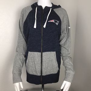 NFL Nike Women's Zip Light Jacket New England Patriots Raglan